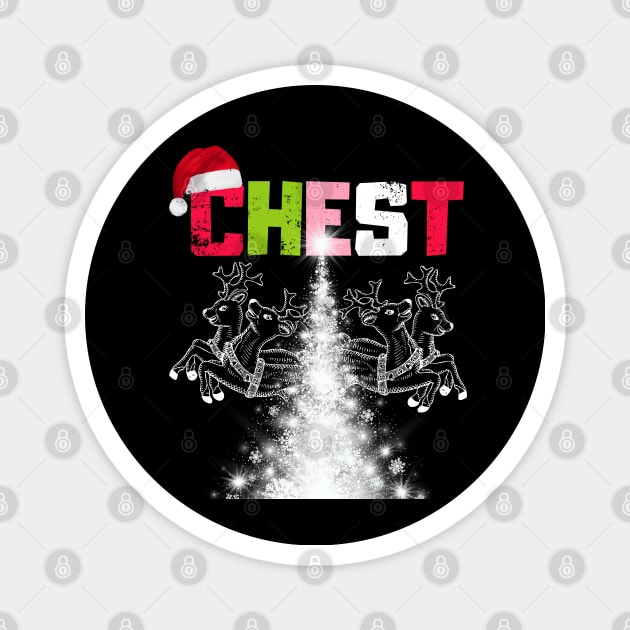 Chest Nuts Christmas Shirt Funny Matching Couple Chestnuts Magnet by click2print